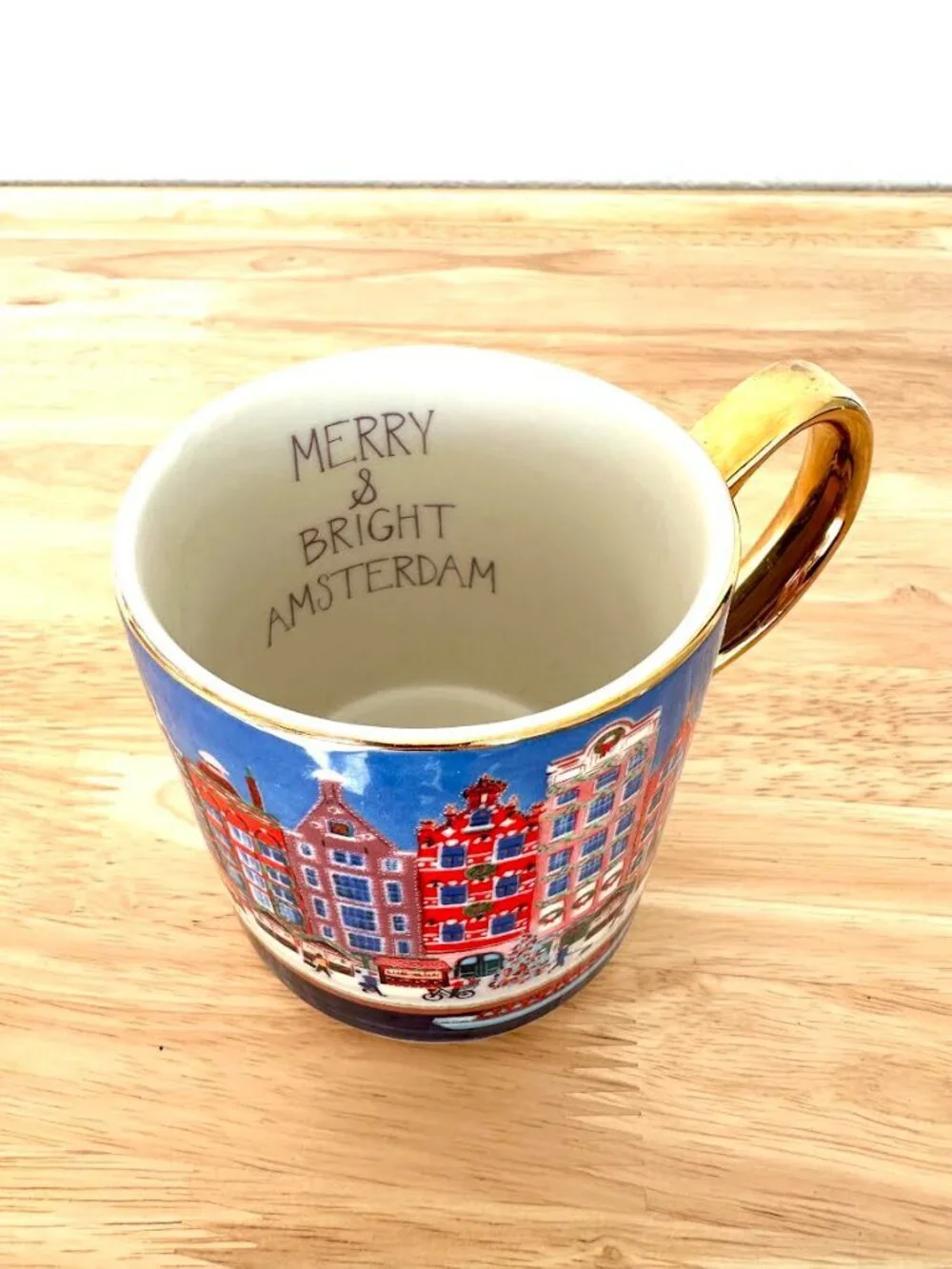 Anthropologie Holiday in The City Amsterdam Mug Merry & Bright - Picture 10 of 12